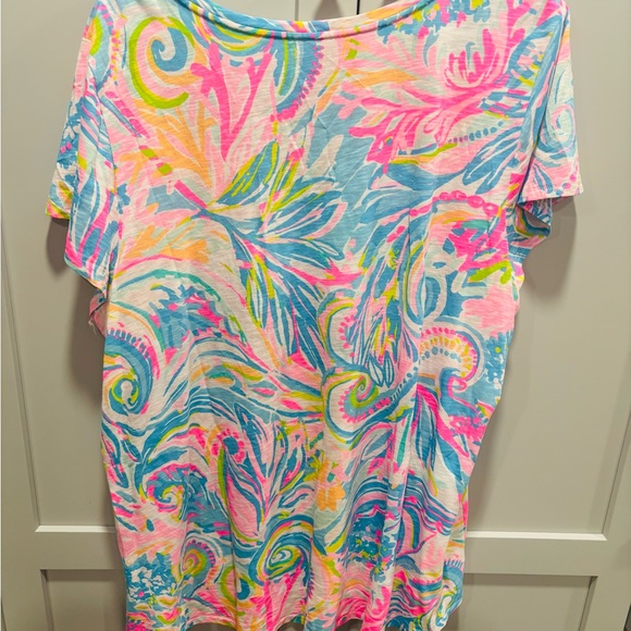 Lilly Pulitzer Etta V-Neck Top Size XL - Picture 2 of 5